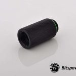 Bitspower G1/4" Matt Black IG1/4" Extender-30MM (2 PCS.)